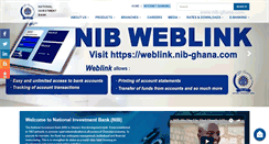 Desktop Screenshot of nib-ghana.com