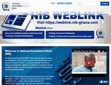 Tablet Screenshot of nib-ghana.com